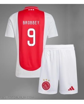 Ajax Brian Brobbey #9 Echipament de Fotbal Replică 2024-25 Copii Acasa (+ Șorturi)